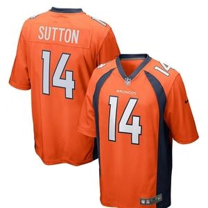 NEW - Men's Nike Courtland Sutton Orange Denver Broncos Game Jersey Size M